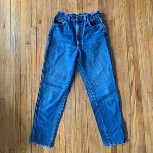 Vintage High Waisted Rise Jeans Denim